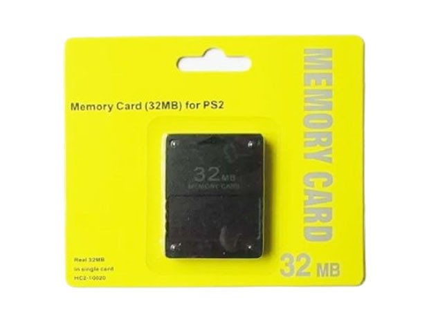 &uu MEMORY CARD PS2 32 MB BLISTER CORTO SIN MARCA